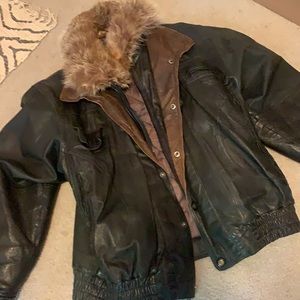 Stratojac Since 1894 Vintage Leather Jacket Large